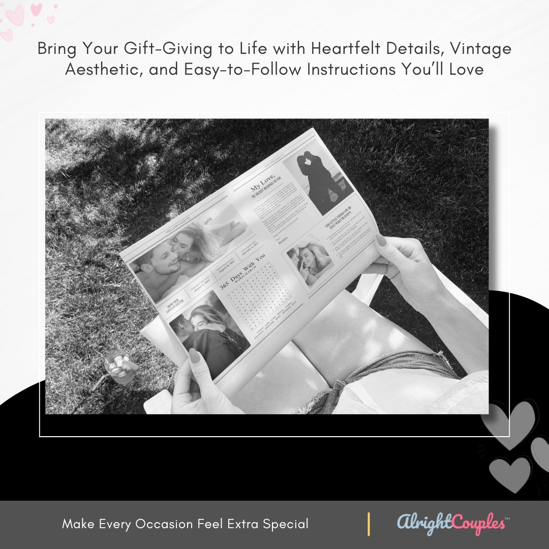 Couple Anniversary Newspaper Template – Celebrate Love with Style